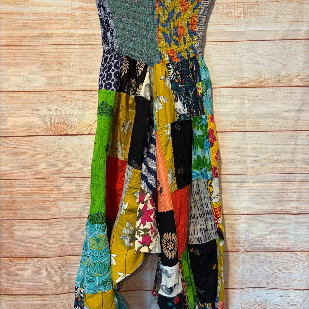 Colorful Patchwork Maxi Dress or skirt - Picture 6 of 6
